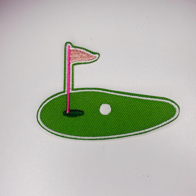 2.5” Golf Green  -  Embroidered Hat Patch