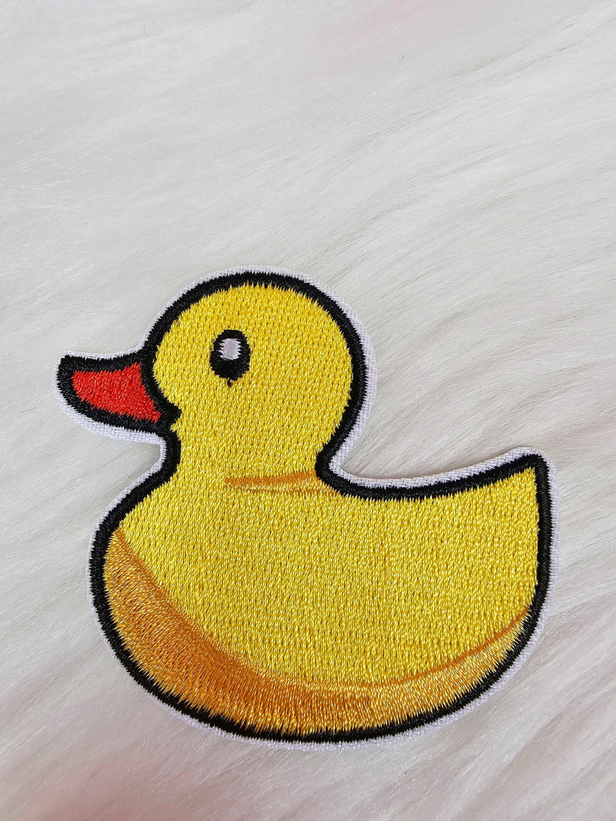 'Rubber Ducky' Yellow Embroidery Iron On Patch