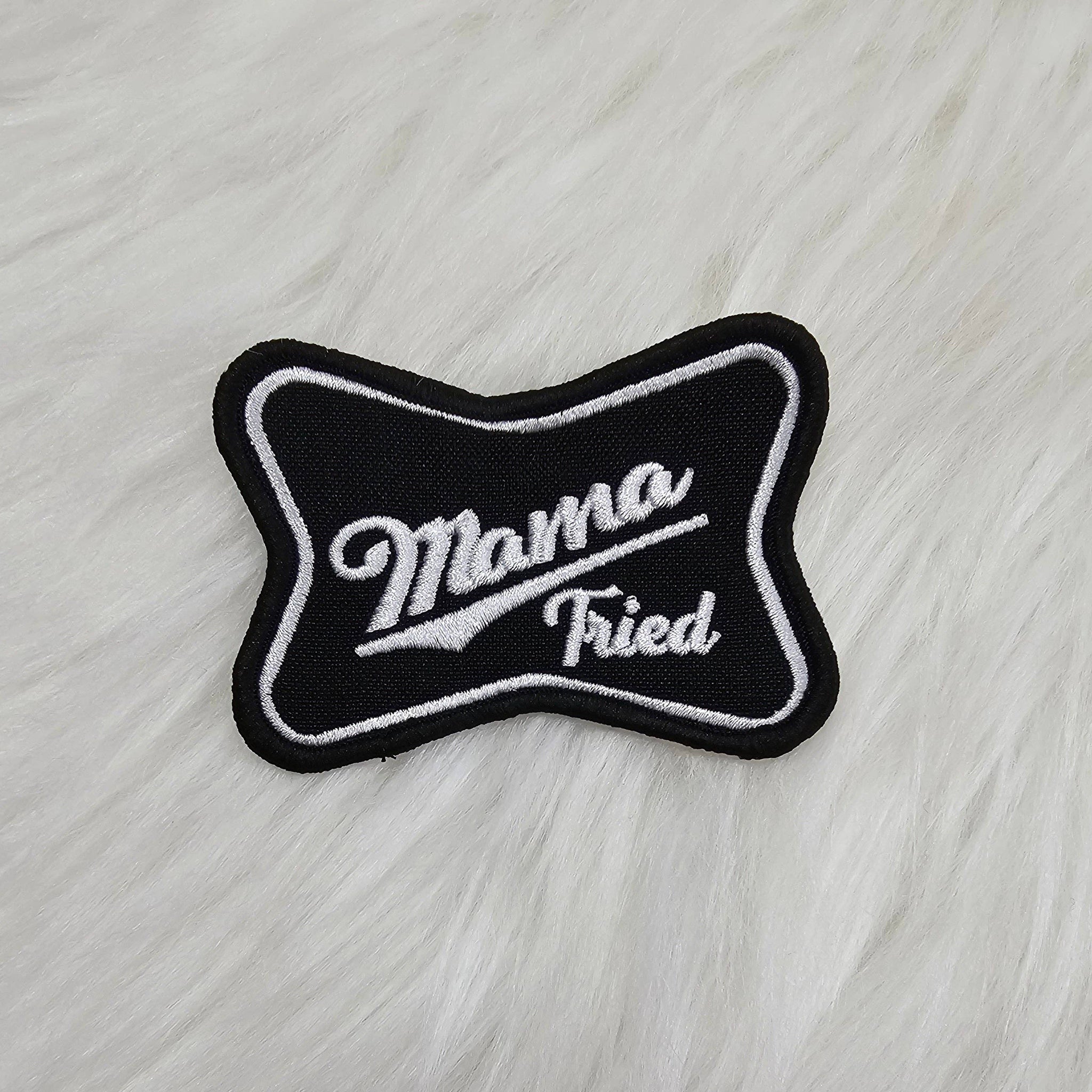 Mama Tried Woven Embroidery Iron On Patches