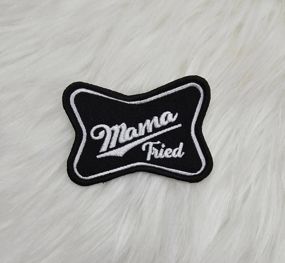 Mama Tried Woven Embroidery Iron On Patches