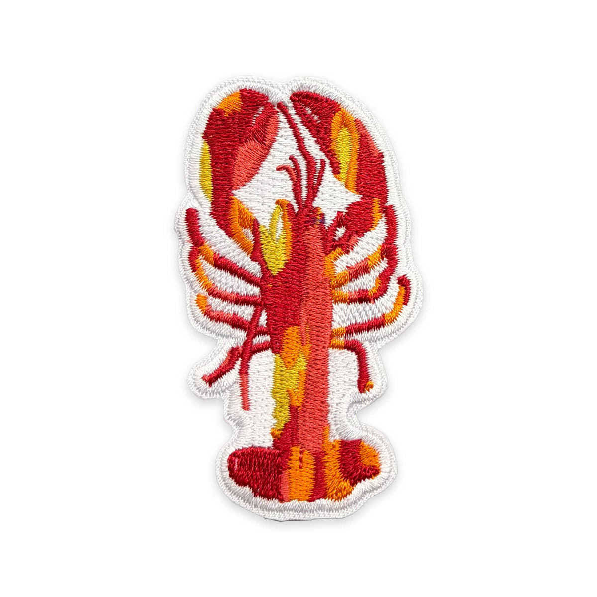 Lobster Iron-On Patch | Coastal Embroidered Patch