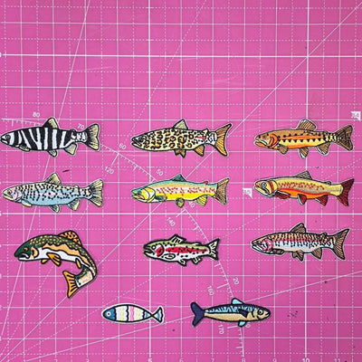 Fish Salt And Freshwater Embroidery Iron On Patch