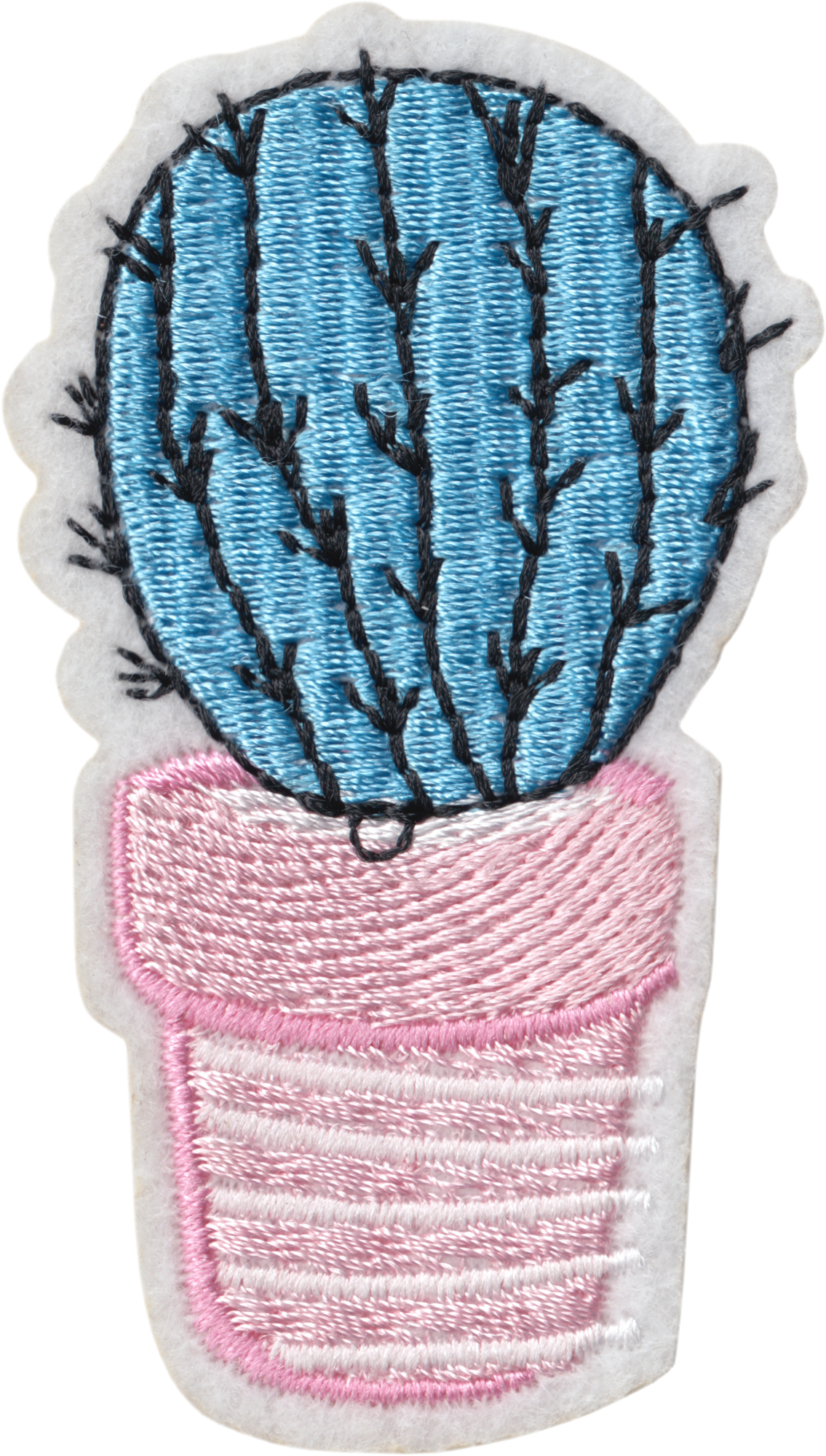 Patch - Cactus - Blue In Pink Pot