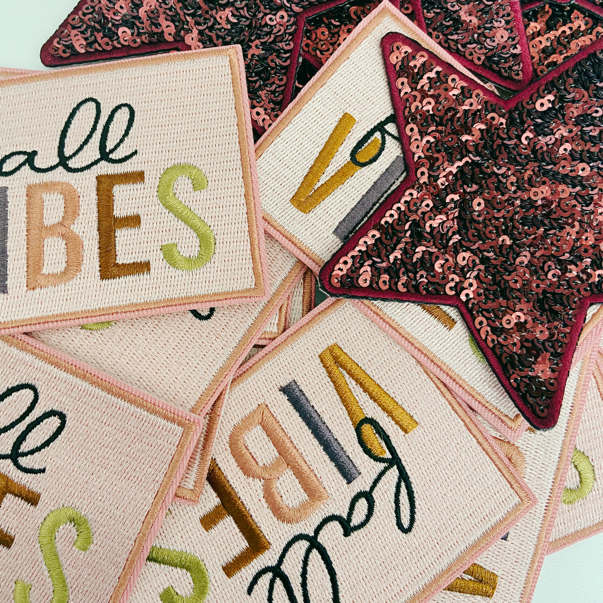 4" Fall Vibes -  Embroidered Hat Patch