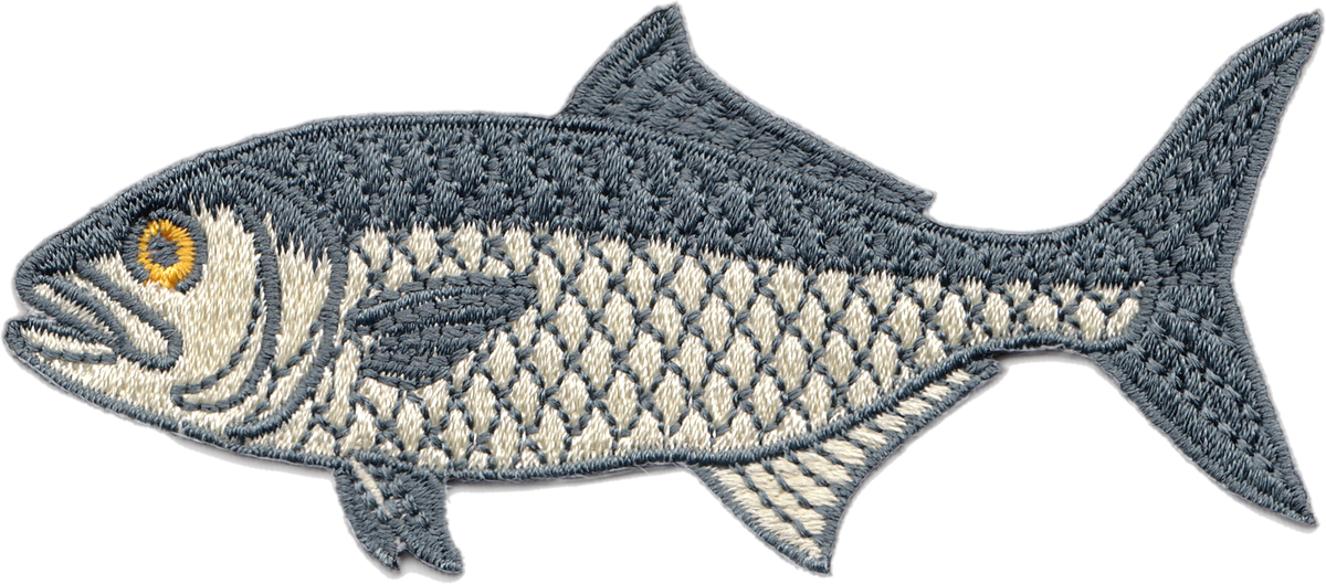 3.5" Patch - Fish - Bluefish - An Angler's Fishing Favorite!