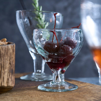 Pebbled Footed Glasses - Set of 4