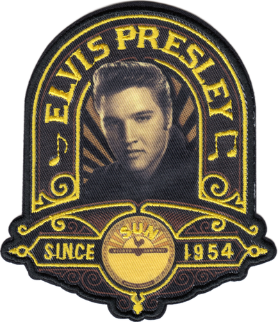 3.75" Patch - Elvis Presley / Sun Records 1950s Rock Music