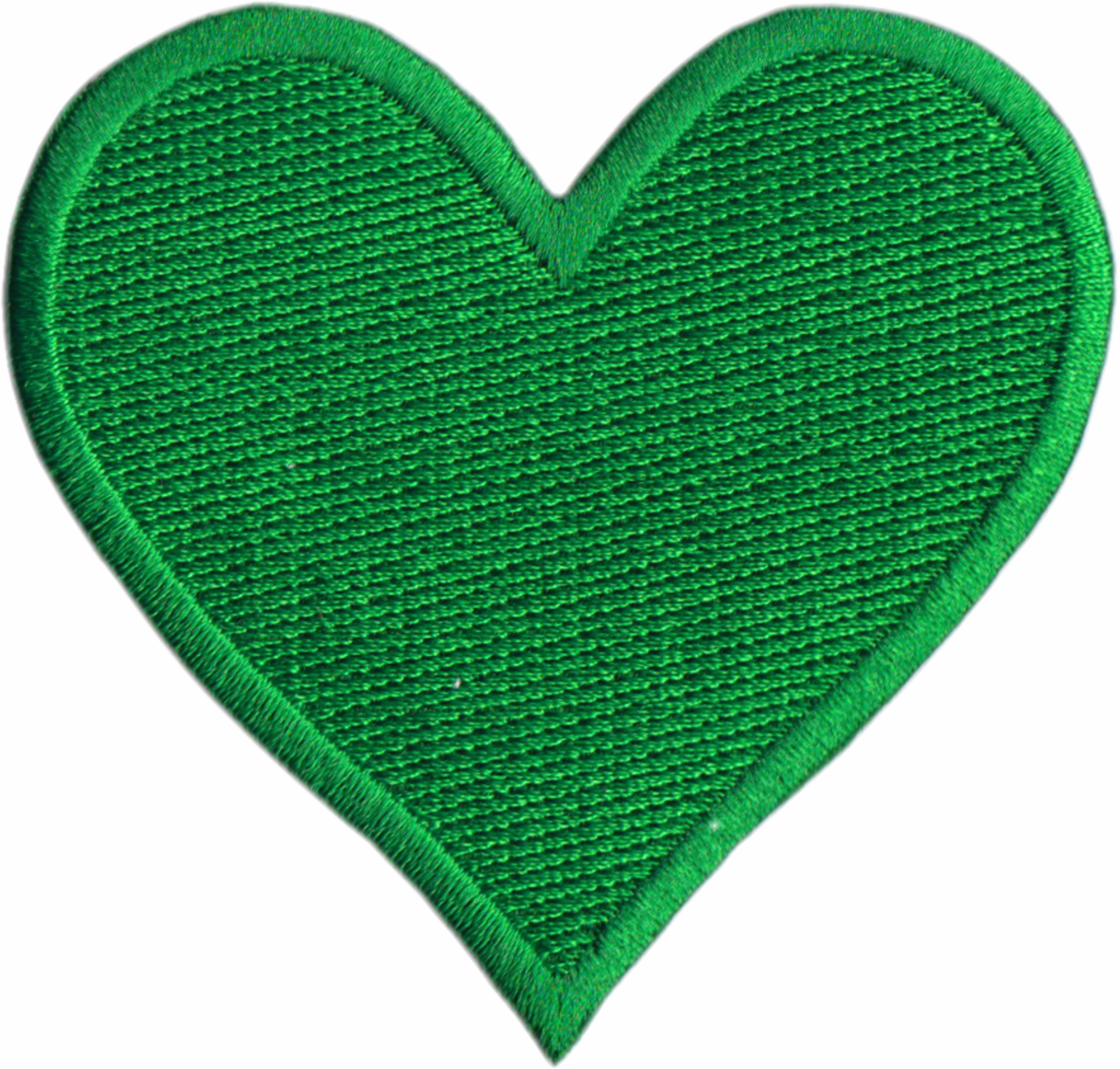 Patch - 2.88" Heart - Solid Colored - 11 Color Options