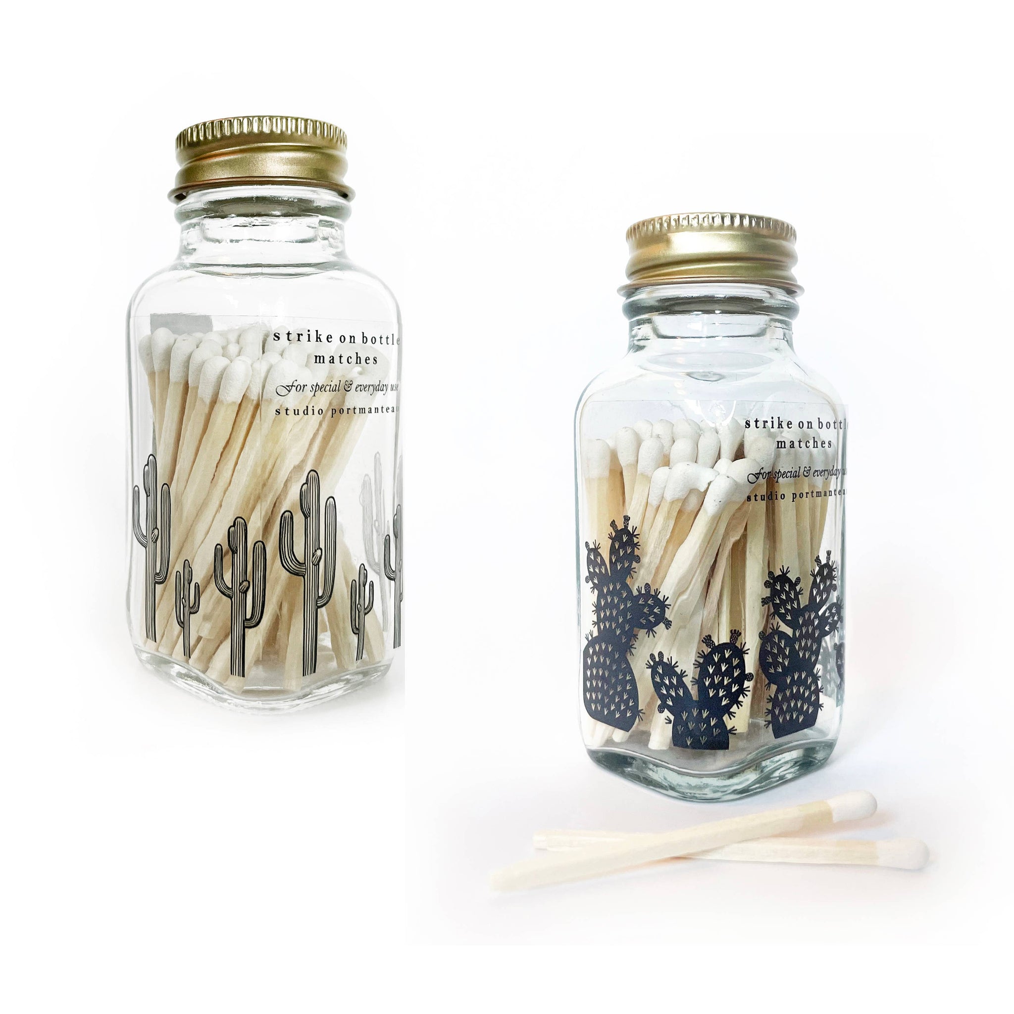Variety Pack of Desert 2" Match Jars: Saguaro + Prickly Pear