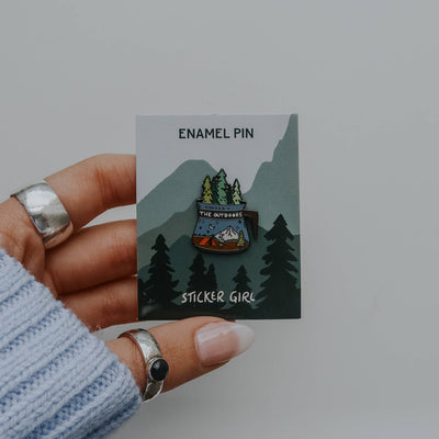 Coffee and the Outdoors Lapel Pin