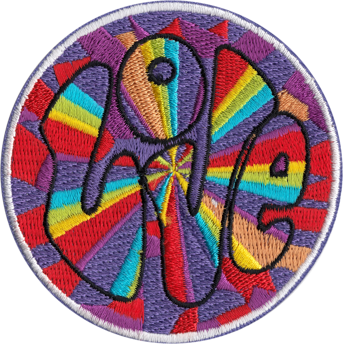 Patch - Rainbow - With Groovy "Love"