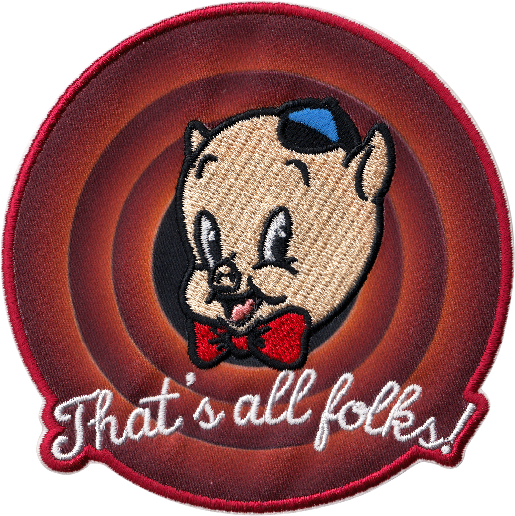 Patch - Looney Tunes Porky Pig - That's All Folks! - Cartoon