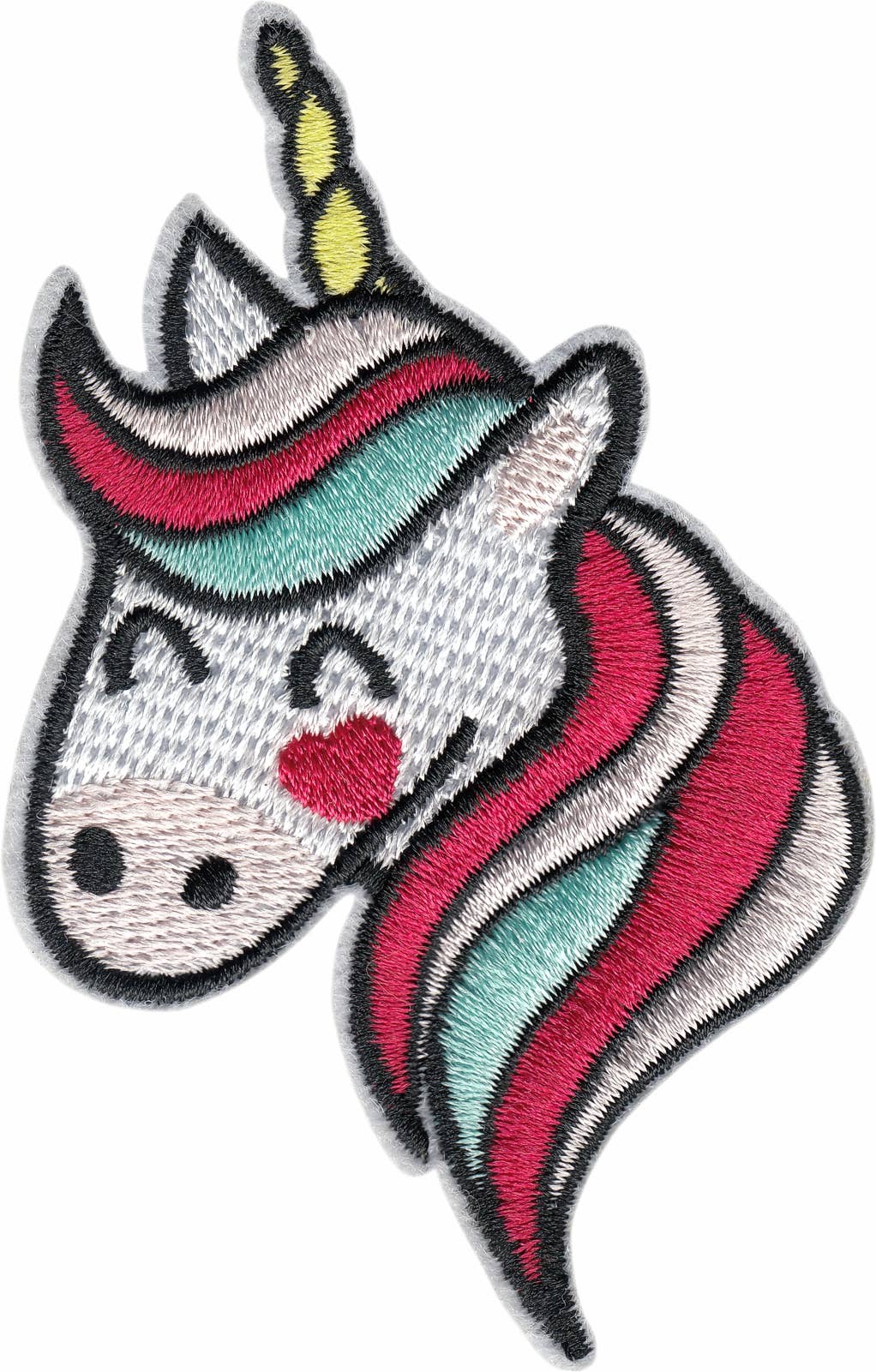 Patch - Unicorn - Head With Heart On Cheek