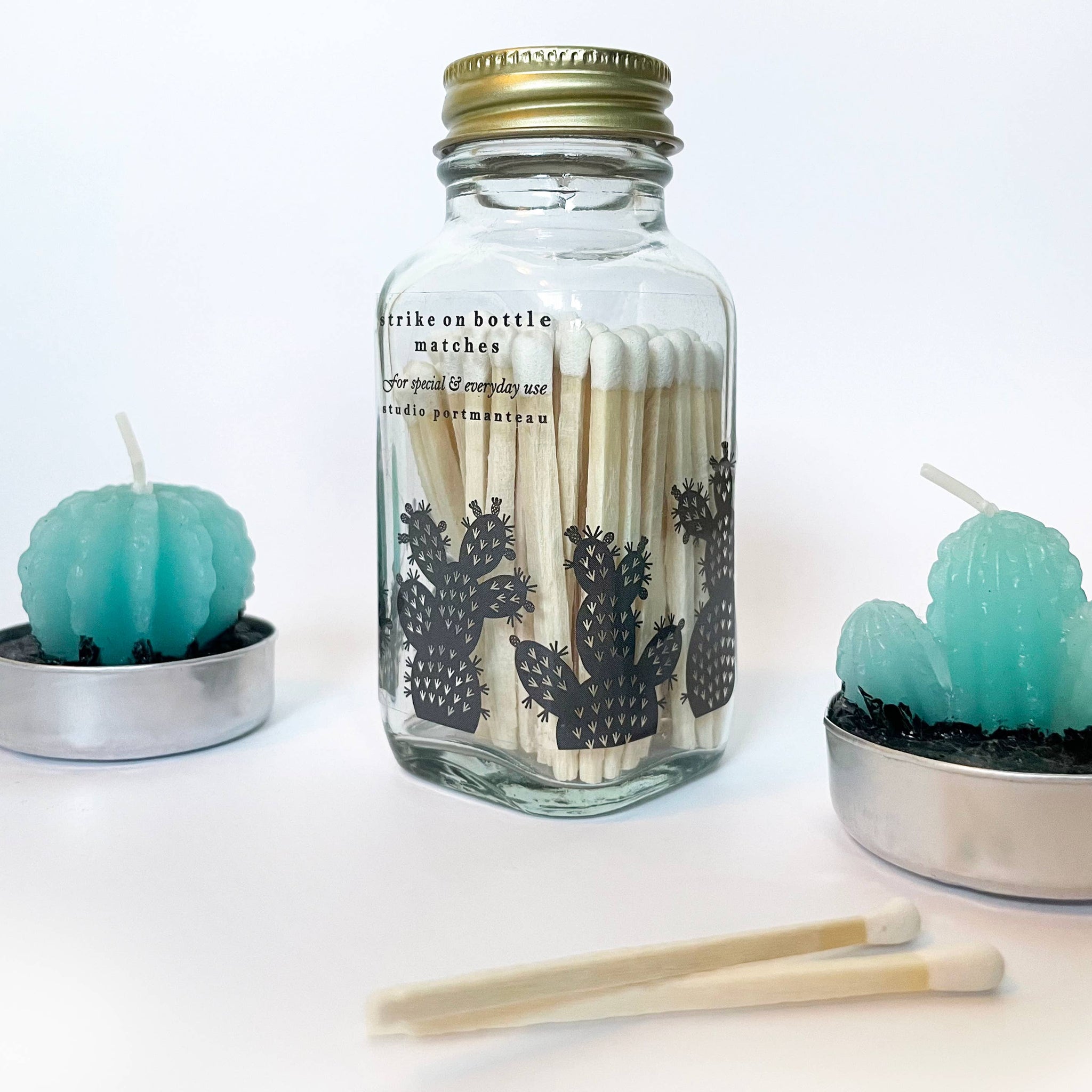 Variety Pack of Desert 2" Match Jars: Saguaro + Prickly Pear
