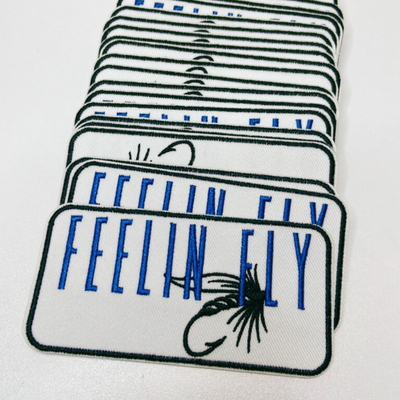 4" FEELIN FLY   -  Embroidered Hat Patch