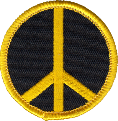 Patch - Peace Sign - 2 Inch - Six Color Options