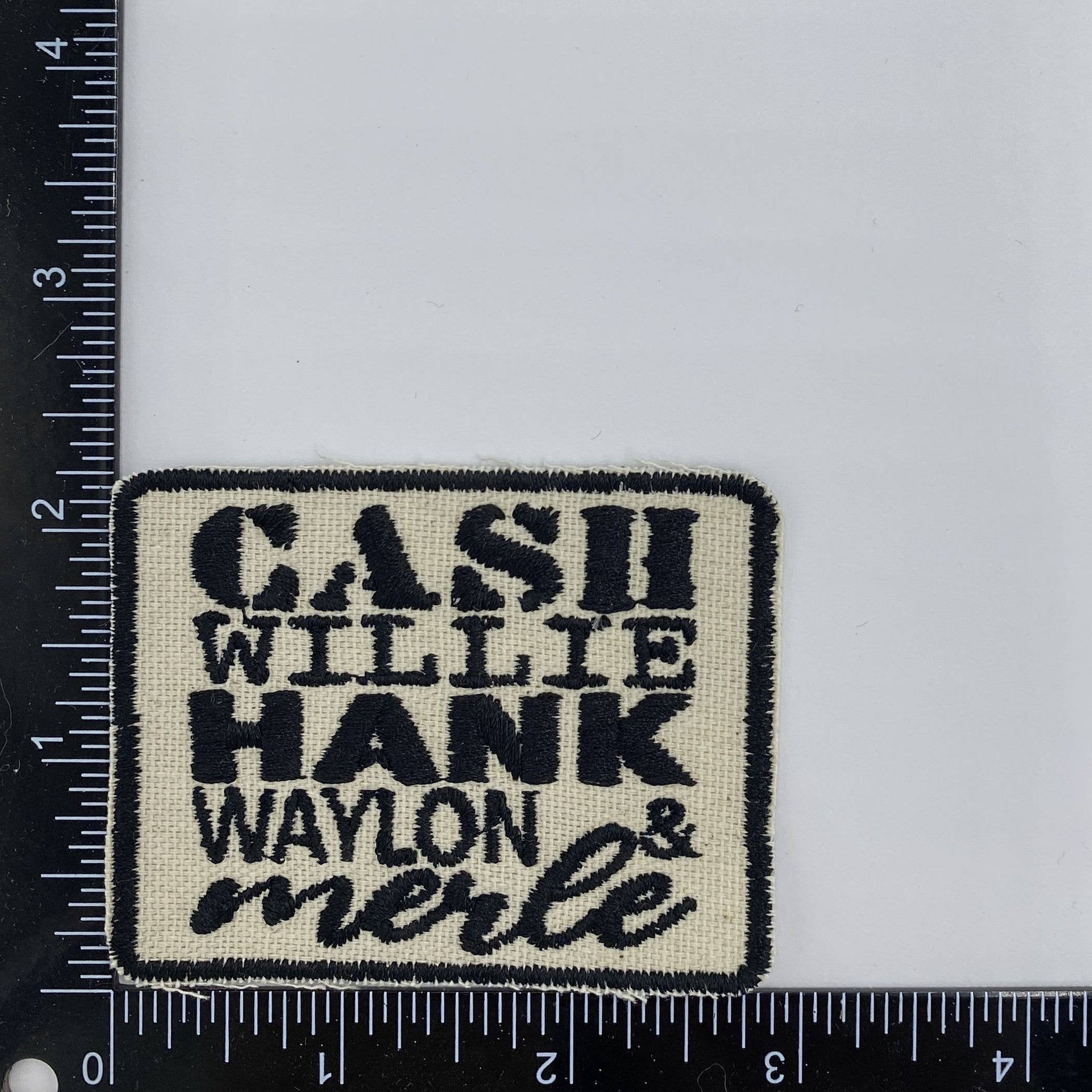 Cash Willie Hank Waylon Merle Distressed Iron on Patch