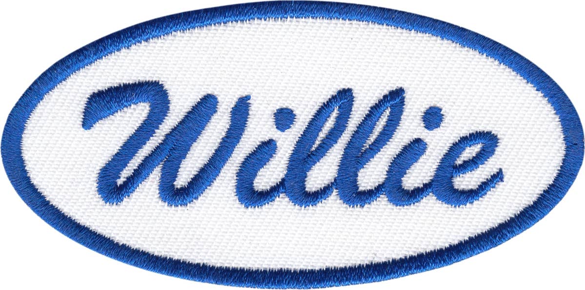 Patch - Mechanic Name Tag Willie Retro Style 1950s Cosplay
