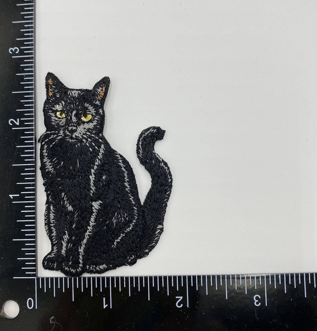 Black Cat, Pets, Animals, Kitten Embroidered Iron on Patch