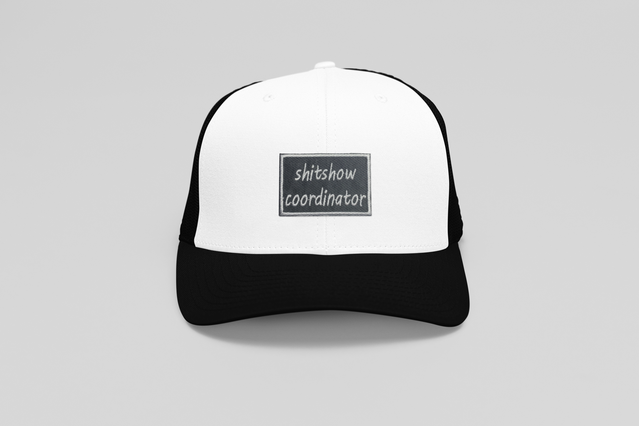 Shitshow Coordinator, Embroidered, Iron on Patch, Hat Bar