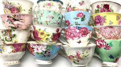 Mismatched teacups for Tea party, Catering, Celebrations