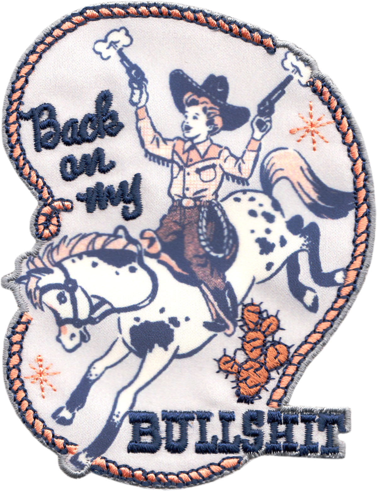 Patch - Steven Rhodes - Back On My Bullshit - Cowgirl Funny