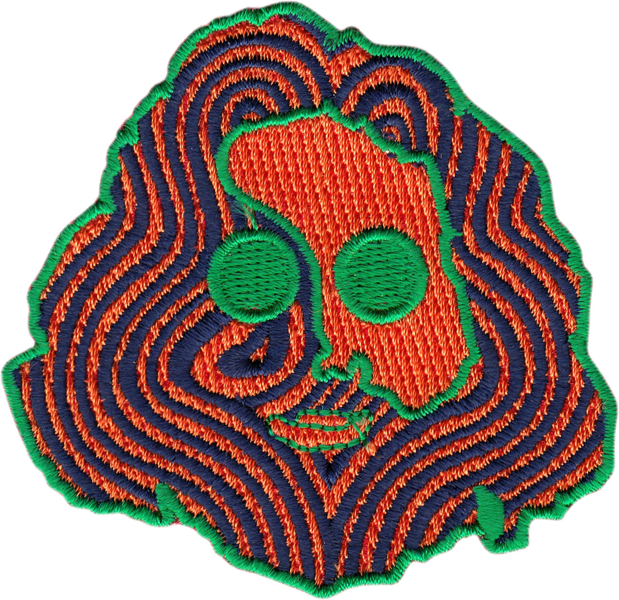 Patch - Jerry Garcia - Trippy Head - 1960s Rock Music Band