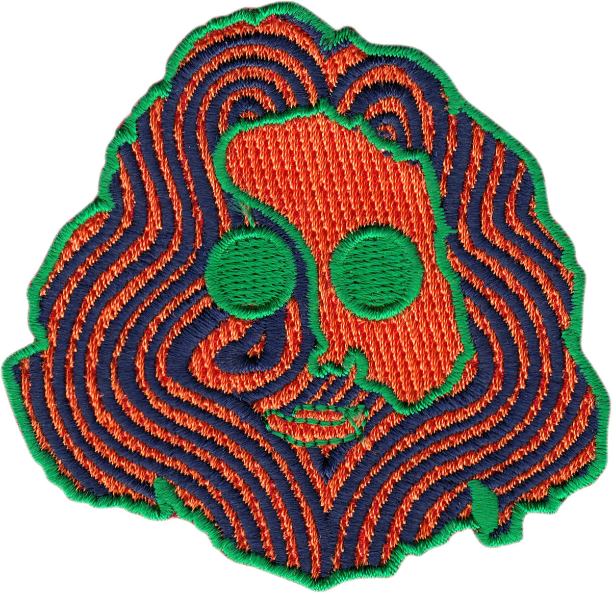 Patch - Jerry Garcia - Trippy Head - 1960s Rock Music Band