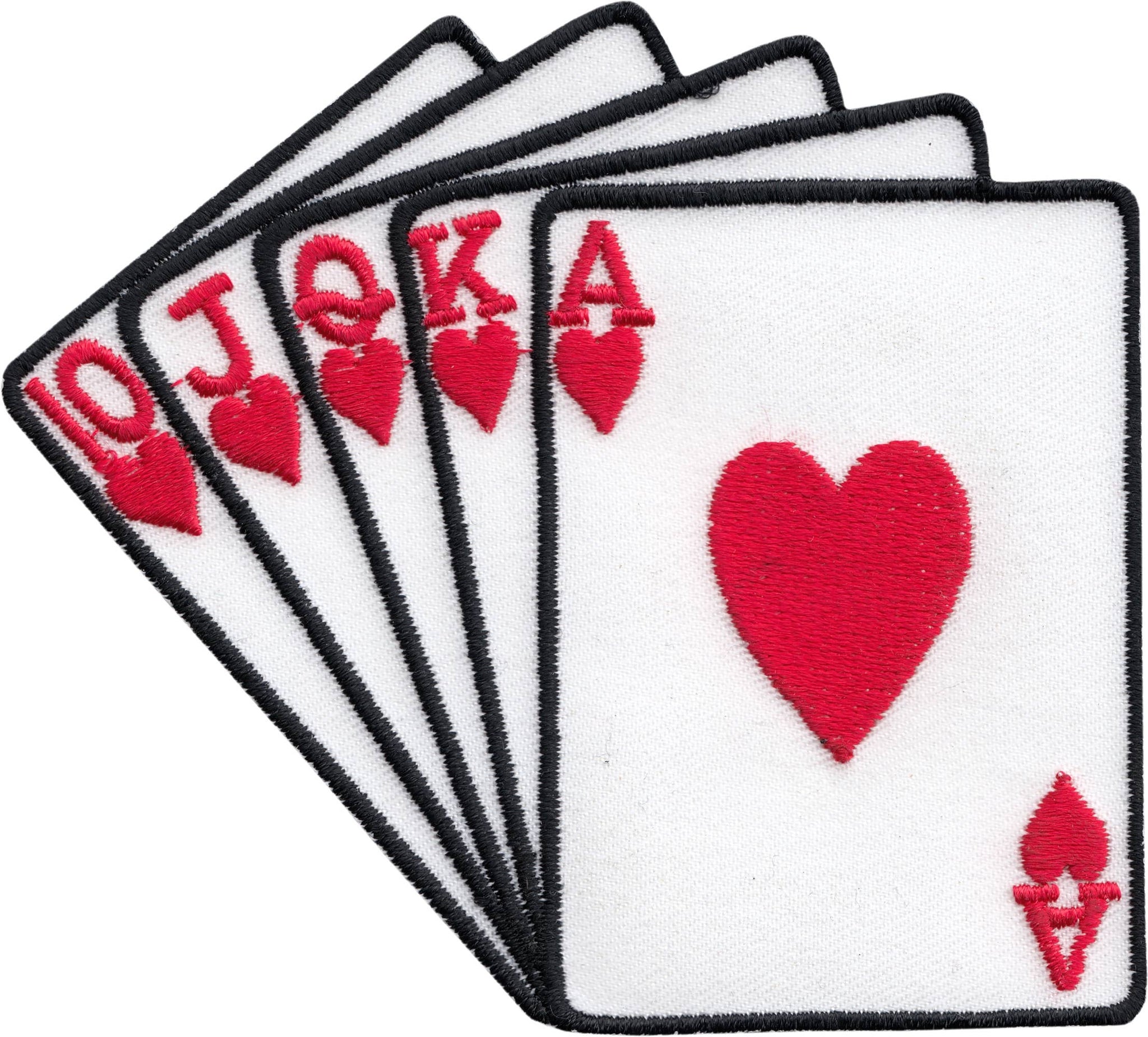 Patch - Poker - Playing Cards With Royal Flush