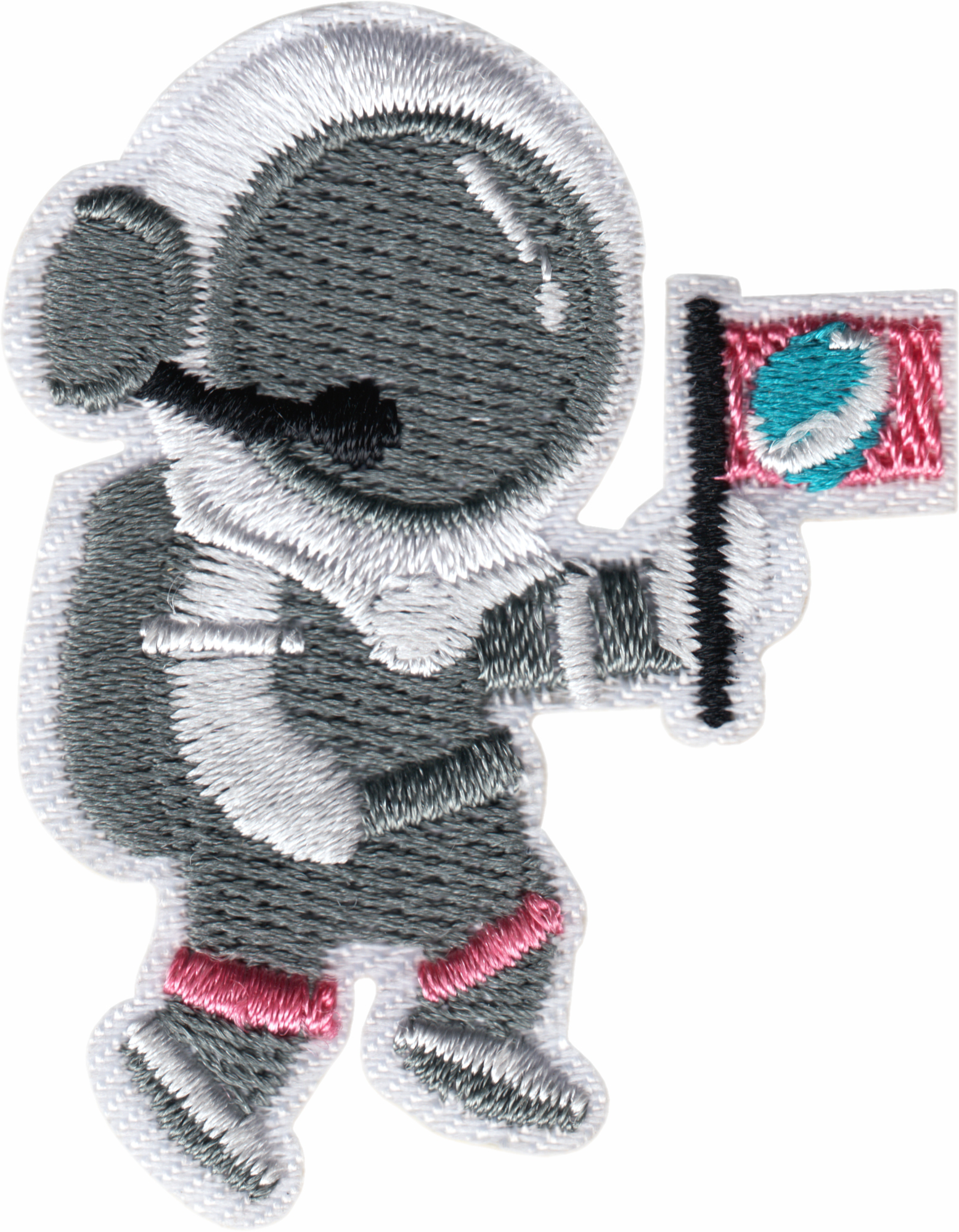 Patch - Astronaut - Holding Flag