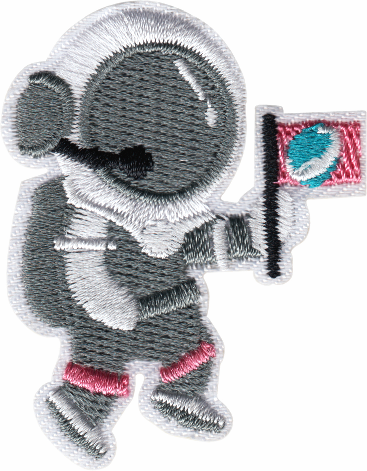 Patch - Astronaut - Holding Flag