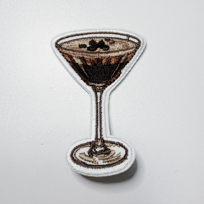 2.5" Espresso Martini - Embroidered Hat Patch