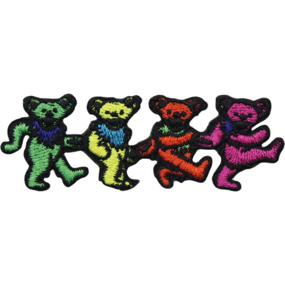 Patch - Grateful Dead 4 Jerry Bears - 1960s Rock Music Band