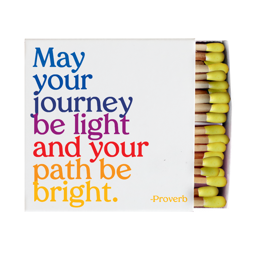 Matchboxes - X320 - May Your Journey Be Light (Proverb)